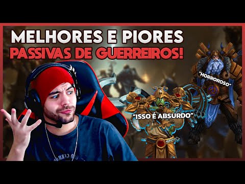 Quais as PIORES e MELHORES passivas dos GUERREIROS? - ⚡ Smite BR Tierlist