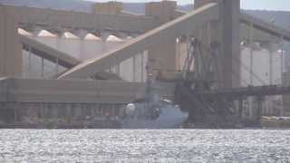 preview picture of video 'H.T.M.S. Krabi, Port Kembla Harbour, Port Kembla, N.S.W., Australia. 28th Sept 2013.'