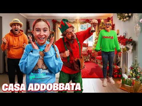 GIORGIA ALLESTISCE TUTTA LA NOSTRA CASA A TEMA NATALIZIO CON L’AIUTO DEL SUO AMICO ELFO DI NATALE!