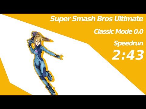 Zero Suit Samus' Classic Mode in 2:43 | [0.0] | Super Smash Bros Ultimate