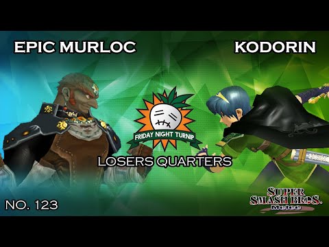 FNT #123 - Epic Murloc (Ganondorf) VS KoDoRiN (Marth) - SSBM - Losers Quarters