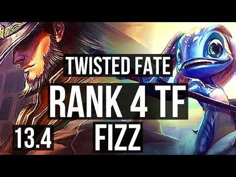 TWISTED FATE vs FIZZ (MID) | 4/0/11, Rank 4 TF | TR Master | 13.4