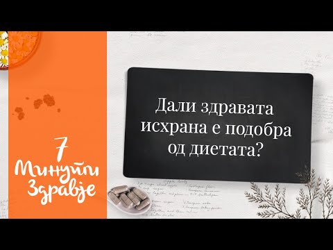 Здрава исхрана или диета - 7 минути здравје
