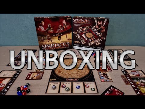 Spartacus: A Game of Blood and Treachery - ASMR Board Game Unboxing