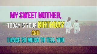 Message To My Mom on her Special Day