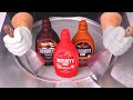 ASMR HERSHEY S Syrup How To Make Sundae Sauce To Ice Cream Rolls Chocolate Caramel Strawberry