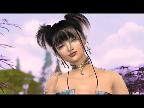 the sims 4 custom character download dyed-hair female Camila Turner by Bonita100 Cas Video Preview