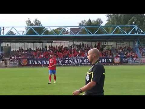 Odra Wodzisław Śląski - doping kibiców w meczu z LKS Czaniec 10.08.2019