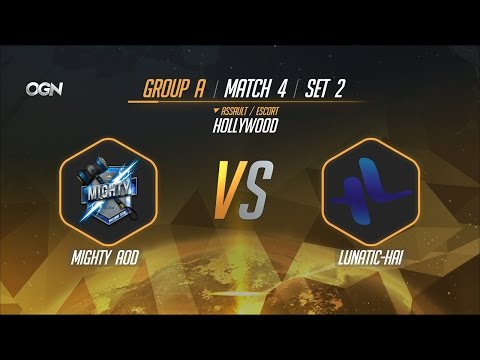 OGN Apex Group A Mighty AOD VS LUNATIC-HAI Map 2