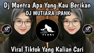 Download lagu DJ MANTRA APA YANG KAU BERIKAN || DJ MUTIARA REMIX FULL BASS VIRAL TIK TOK TERBARU ‼️ mp3
