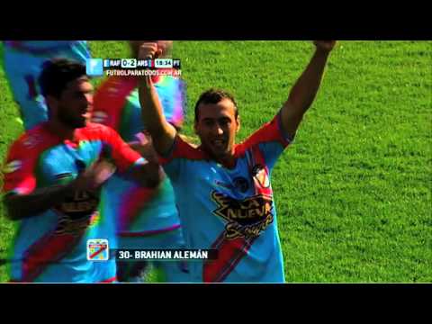 Gol Alemán. Rafaela 0 - Arsenal 2. Fecha 19. Primera División. Fútbol Para Todos.