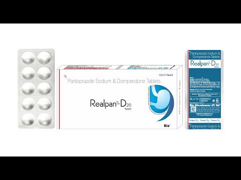 Pantaprazole Realpan- D20 Pantoprazole 20mg, Domperidone 10mg Tab, Packaging Type: Aluminum, Packaging Size: 10*10
