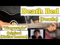 Death Bed - Powfu | Fingerstyle Guitar Lesson | With Tab | (Coffee for your head)