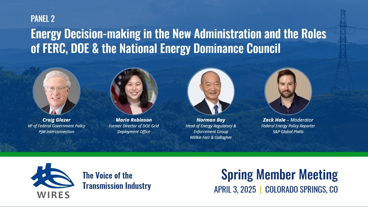 Watch Panel 2 on YouTube: Energy Decision-making in the New Administration and the Roles of FERC, DOE & the National Energy Dominance Council