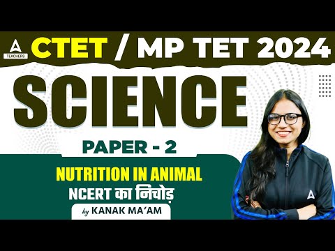CTET Science Paper 2 | CTET Science by Kanak Ma'am  | Nutrition in Animal  NCERT का निचोड़