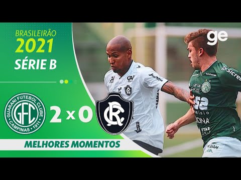 Gols e lances de Guarani x Remo