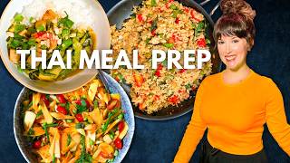 Healthy Thai Meal Prep! 4 Vegan and Gluten-Free Recipes (Thai Yellow Curry, Papaya Salad and more)
