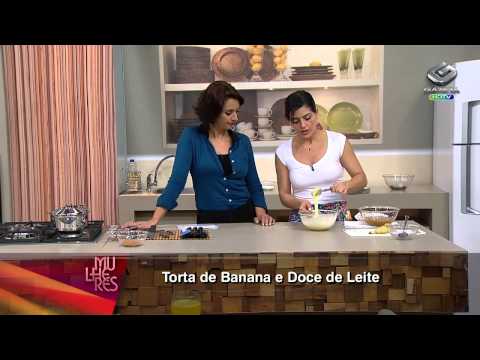 Receita exibida dia 20/05/2013 - Torta de banana e doce de leite