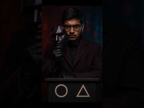 Cinematic Squid Game Mask Men Portrait #ytshorts #edit #squidgame