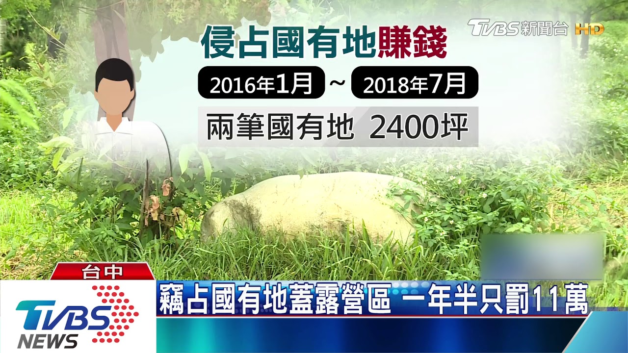 竊占國有地蓋露營區 一年半只罰11萬