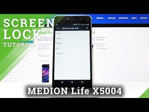 How to Add Lock Screen in MEDION Life X5004 – Set Up Password / Screen Lock / Passcode