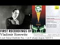 Vladimir Horowitz: Liszt Valse Oubliee No. 1 in F sharp major, S215/1 (1926)