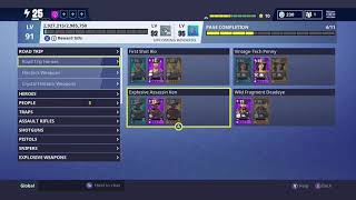My Fortnite save the world collection book (level 91)