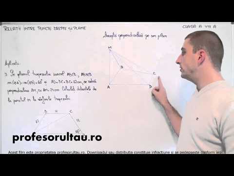 drepte perpendiculare pe plan exercitii rezolvate - profesorultau.ro