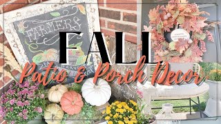 Fall Patio & Porch Refresh & Decor | Small Patio Ideas | Fall 2021 | Outdoor Fall | The Craf-T Home
