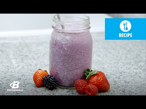 Berries & Cream Protein Shake | Quick Recipes