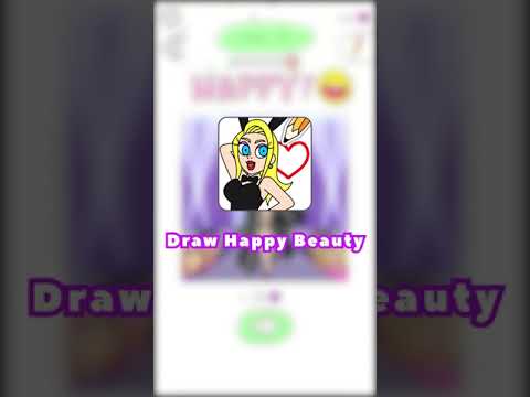 Draw Happy Beauty - draw games video