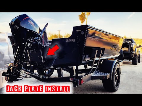 Jack Plate Install | Bob's machine shop | Alumacraft Competitor 175 Shadow Series.