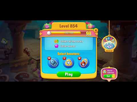 Fishdom gameplay level 854