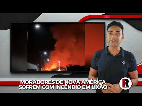Moradores de Nova América, em America Dourada, denunciam incêndio em lixão 