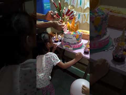 TWINS 5TH SIMPLE BIRTHDAY"Blowing the Cake"