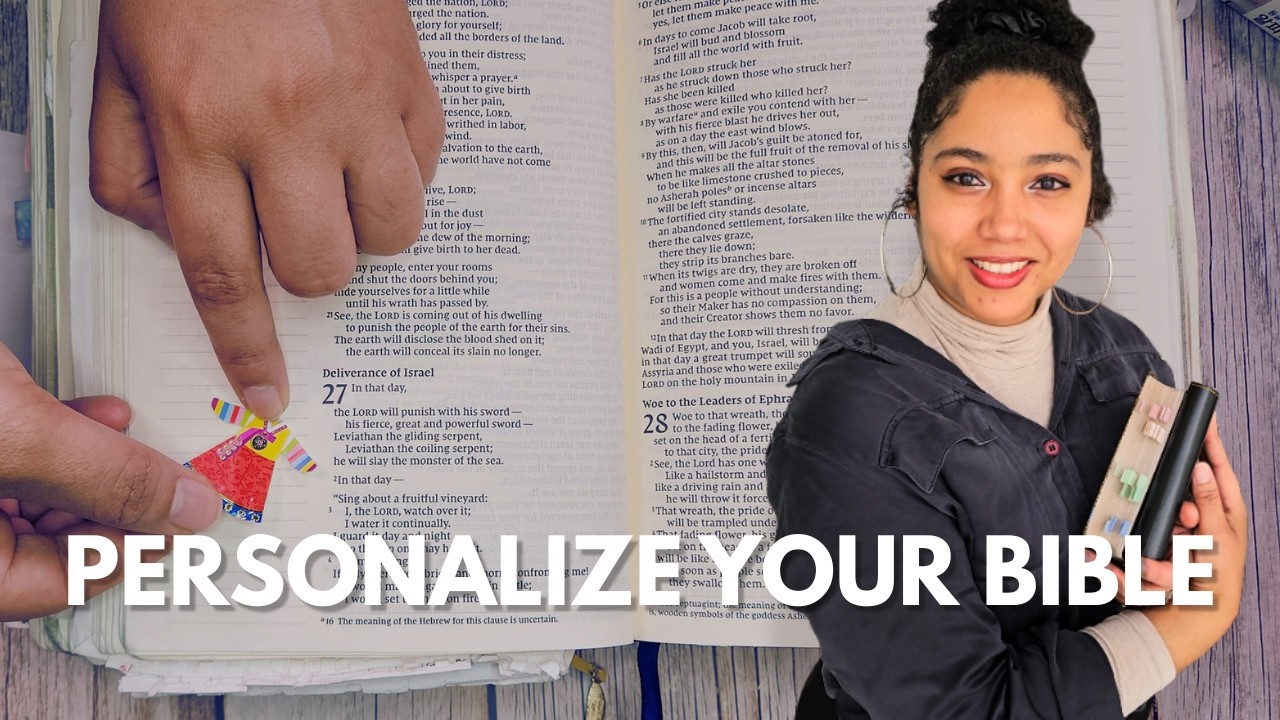 Personalize my Journal Bible with Me + Bible Journaling ideas (stickers, tape, stamping + MORE )
