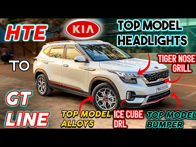 Kia Seltos base variant neatly modified into a top-end GT Line version  [Video]