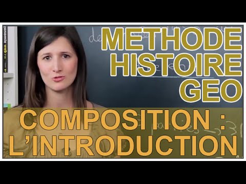 Composition : rédaction de l'introduction - Histoire-Géographie - Les Bons Profs