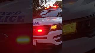 NYPD INTERCEPTOR UTILITY ON PATROL IN THE 102ND PRECINCT IN QUEENS NEW YORK