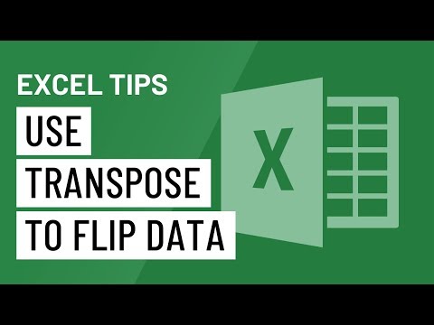Excel Quick Tip Use Transpose to Flip Data on its Side