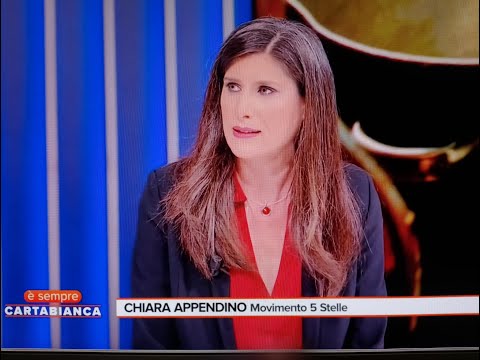 Chiara Appendino ospite a "E' sempre cartabianca" Rete4 10/06/2025