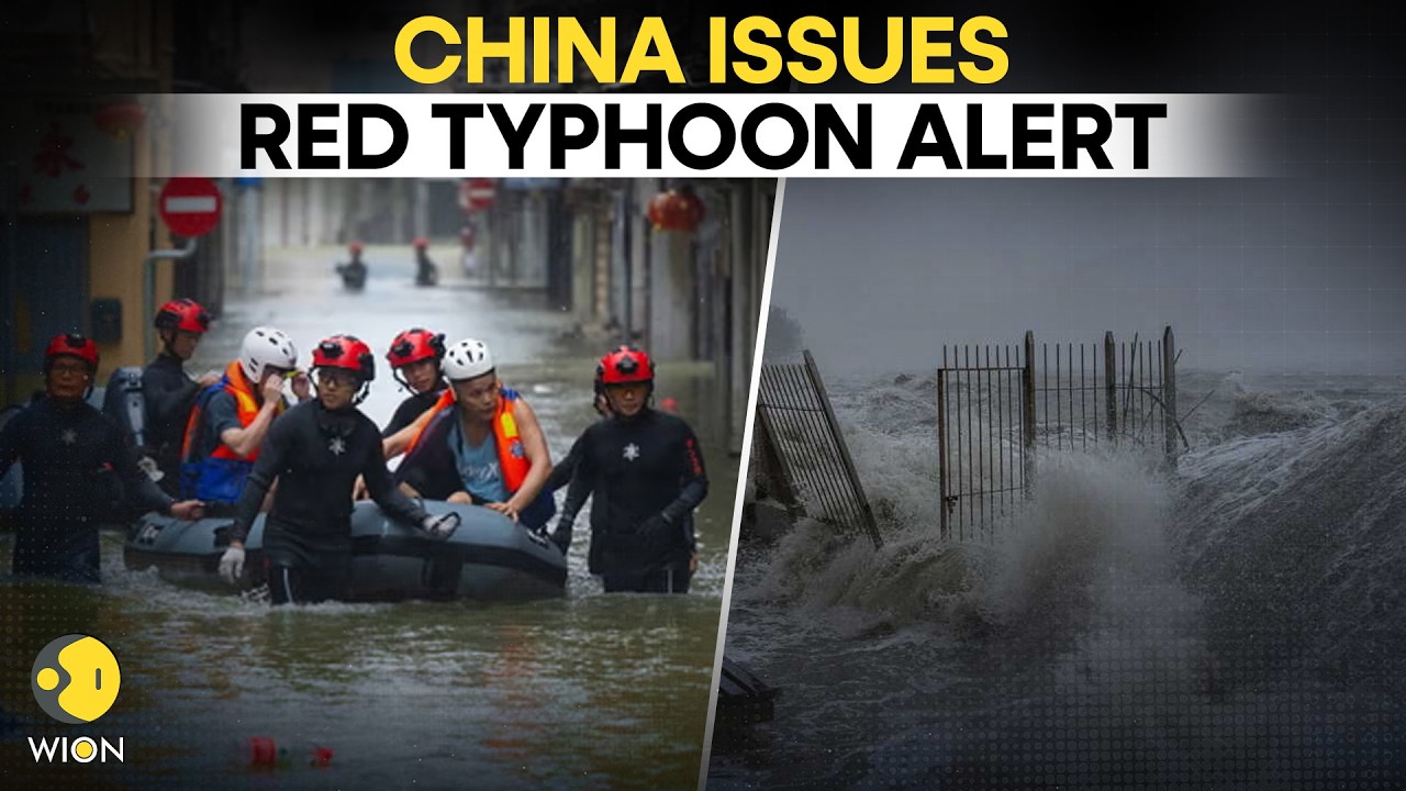 Typhoon Dolphin Nears China’s East Coast | Torrential Rain, Force 13 Winds and Red Alert in Zhejiang