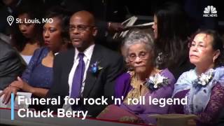 People say goodbye to Chuck Berry (Funeral service for Chuck Berry)