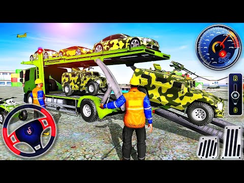 Army Vehicle Transporter Driver Simulator - US Army Truck Military Driving - Android GamePlay