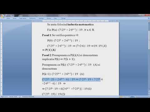 Clasa a 9-a: O alta problema rezolvata prin inductie matematica.