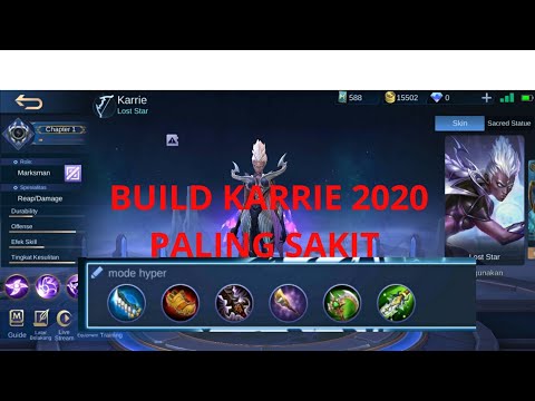 Build Karrie tersakit 2020!!!,#mobile legends#