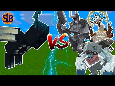 Warden vs Mowzie's Mobs | Minecraft Mob Battle