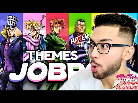 EX HATER reacts to ALL JOBRO THEMES from Jojo's Bizarre Adventure Parts 1-6 | FIRST TIME
