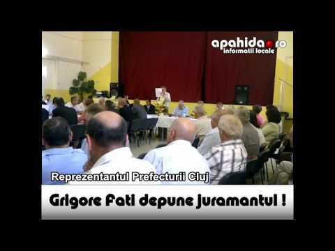 Grigore Fati a depus juramantul de primar al comunei Apahida (www.apahida.ro)