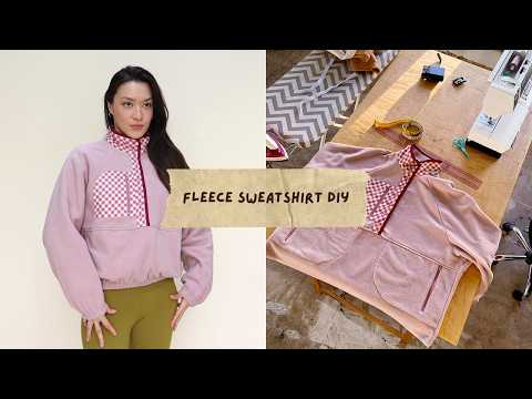 Polar Puff Fleece Sweatshirt DIY | How to sew a sweater - sewing tutorial with pattern